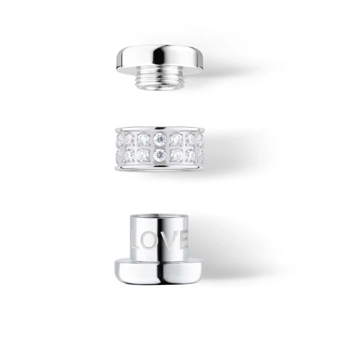 Arctic Symphony | polished silver | Love-2