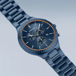 Titan Chrono | brushed blue | 11743-797