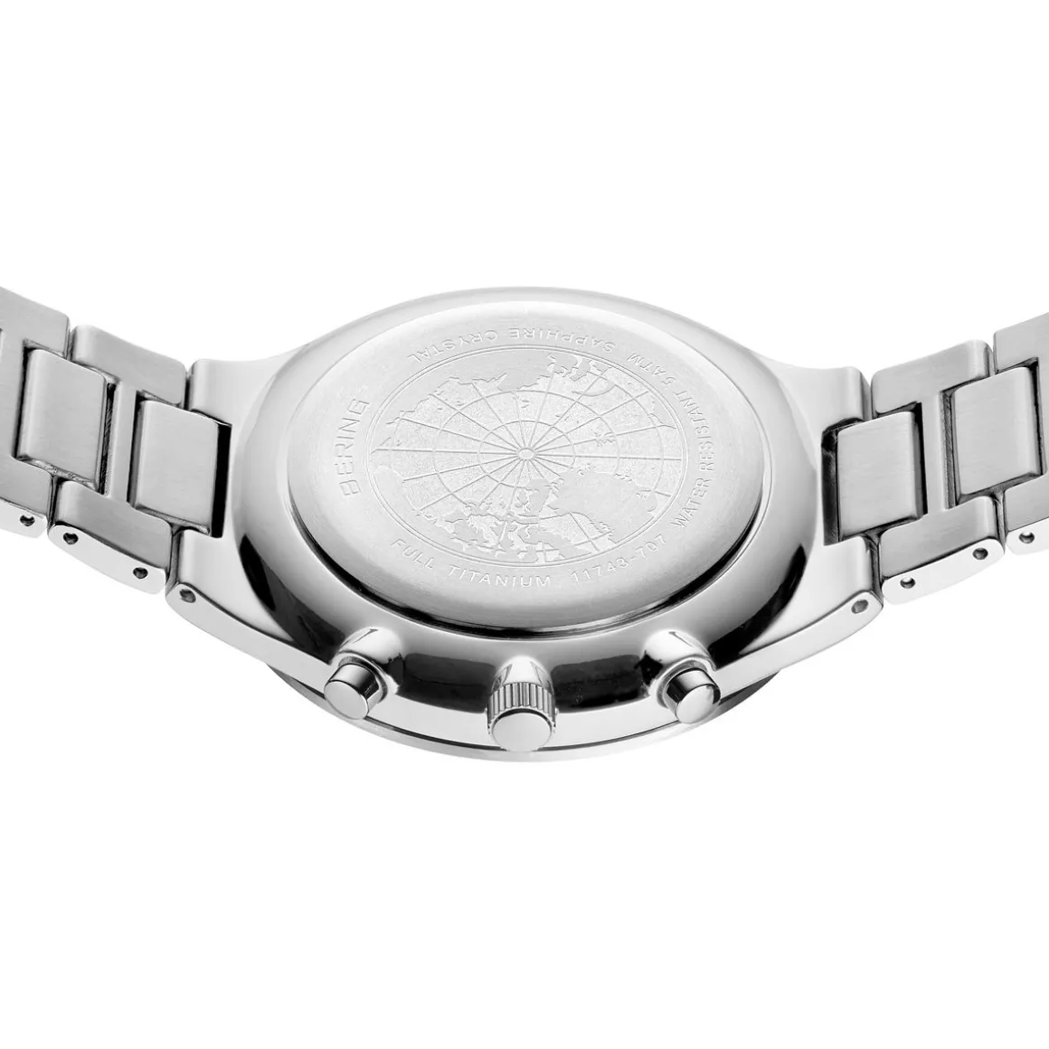 Titan Chrono | brushed silver | 11743-707