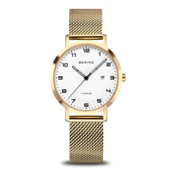 Titanium | polished/brushed gold | 18634-334