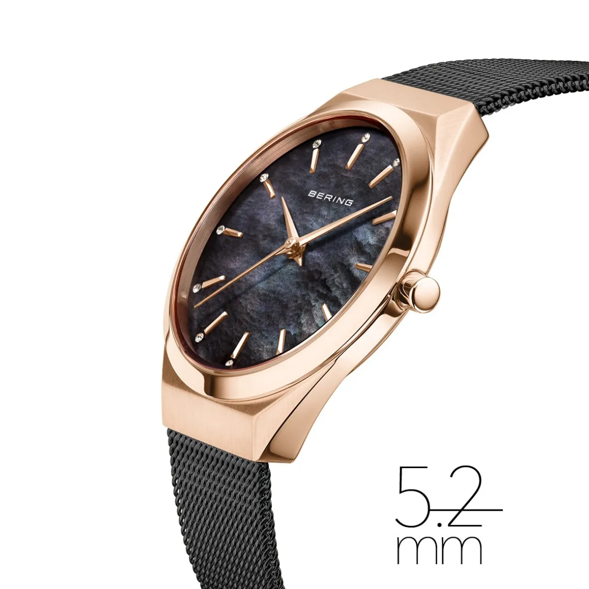 Ultra Slim | polished/brushed rose gold | 18729-166